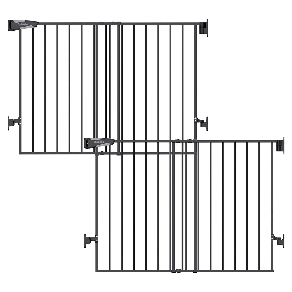BABELIO baby gate on stairs with adjustable width for versatile openings