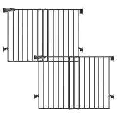 BABELIO baby gate on stairs with adjustable width for versatile openings