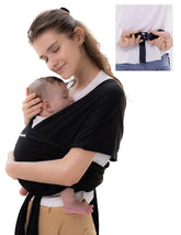 BABELIO baby wrap with quick buckle enables effortless one step wearing and secure fit.