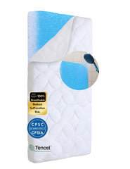 BABELIO crib mattress ultra-breathable air-fiber core for cool sleep