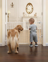 Babelio easy-to-remove gate showing quick hardware setup for flexible intermittent use