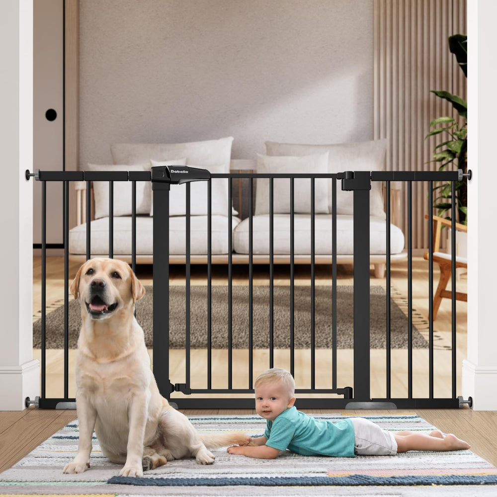 BABELIO PressGuard P7 extra-wide gate assembly highlights sturdy steel frame for doorway use.