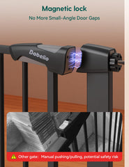Babelio magnetic closure gate with automatic closing for convenient safety.