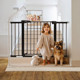 BABELIO PressGuard P7 metal gate assembly highlights a sturdy walk-through design for families.