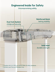 BABELIO P7 pressure-mounted gate on stairs shows tool-free setup.