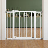BABELIO safety gate installed with pressure-mount for quick, drill-free setup.