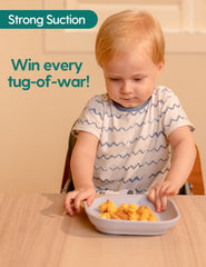 BABELIO stackable three-pack keeps mealtime organized and compact.