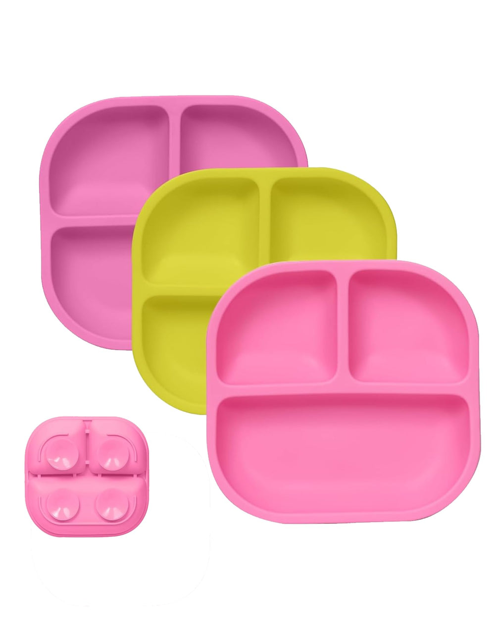 BABELIO suction plate on table showing secure grip for mess-free toddler meals