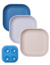 BABELIO suction plates with four suction points secure to the table for mess-free meals.