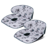 Babenest robot-grey car seat protector front view keeps seats clean on car trips