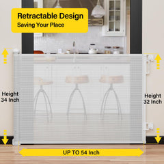 Babepai gate in doorway demonstrates extended width for safe wide openings