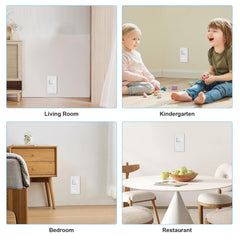 Babepai outlet covers compatible with standard 2- and 3-prong sockets.