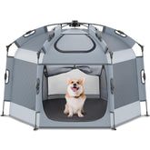 Babepai pop up playpen side view highlights a safe indoor play space