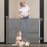 Babepai stairs gate demonstrates no-drill install for quick safety