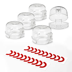 Babepai stove knob covers 5-pack fit modern knobs for child safety during cooking