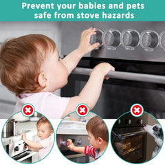 Babepai adhesive pads securing knob covers without obscuring markers