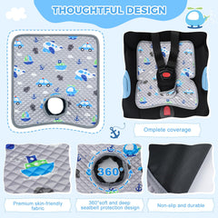 Babepets waterproof base non-slip bottom safeguards car seats from leaks and slips