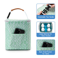 BABEYER breast milk cooler bag ice pack included for up to eight hours of cooling.