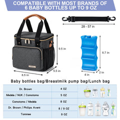 BABEYER breastmilk bag with ice pack insert for cooling on the go.