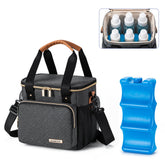 BABEYER breastmilk bag with side pocket keeps keys and phone handy.