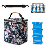 BABEYER breastmilk cooler bag front view showcasing capacity for bottles