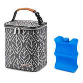 BABEYER breast milk cooler bag front view four-bottle capacity for daycare