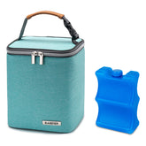 Babeyer breast milk cooler bag with insulated lining maintains temperature for on-the-go feeding.