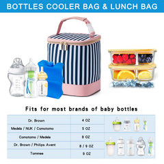 BABEYER insulated lining preserves temperature for busy daycare days.