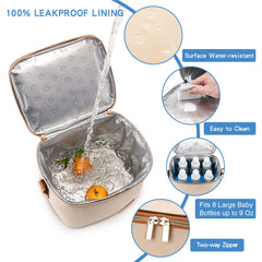 BABEYER cooler bag with dual carry options for hands-free portability