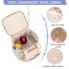 BABEYER ice-pack included keeps milk cold during daycare or trips.