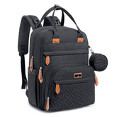 BabbleRoo Diaper Bag Backpack front view shows spacious design for on-the-go parents