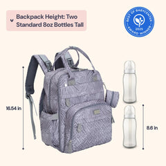 BabbleRoo diaper bag interior with 19 pockets keeps baby essentials neatly accessible.