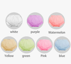 Baby Amabc 7Pack diaper cover side view highlights flexible fabric that moves with toddlers.