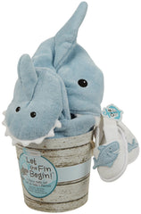 Baby Aspen coastal gift bucket highlighting a ready-to-gift bath set