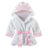Baby Aspen Little Princess hooded towel with crown embroidery for newborn comfort after bath
