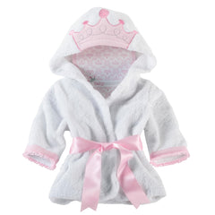 Baby Aspen Little Princess hooded towel with crown embroidery for newborn comfort after bath