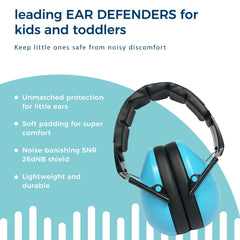 Baby Banz earmuffs headband close-up highlighting soft padding for comfort.