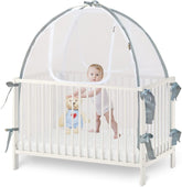 Baby & Beyond crib tent assembly with rods offers a sturdy setup for safe sleep