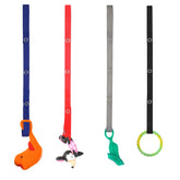 Baby Buddy Secure-A-Toy stroller attachment keeps toys within reach.