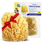 Baby Buddy yellow sea sponge 4in – gentle cleansing for newborn skin.