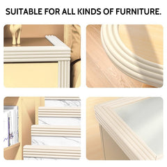 Baby Corner Guards can be trimmed to fit various furniture edges while preserving room aesthetics.