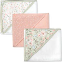 Baby Essentials hooded towel on a baby during bath shows gentle warmth