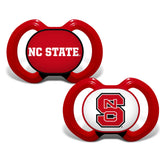 Baby Fanatic NC State Wolfpack pacifier button with logo for pride and soothing.