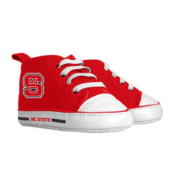 Baby Fanatic NCAA Legacy Infant PRE-Walker side view with Wolfpack logo for step-ready stability.