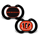 BabyFanatic pacifier 2-pack Bengals pack-shot showing official gear for on-the-go soothing