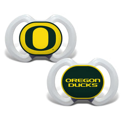 Baby Fanatic Oregon Ducks pacifier pack with logo for soothing game-day moments