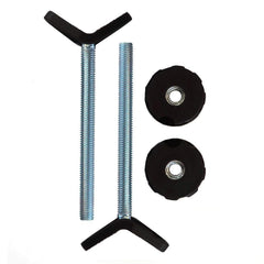 Baby Gate Guru M10 banister adapter black angled view for sturdy stair mounting