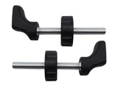 Baby Gate Guru M10 quarter-round adapter angle view for easy wall installation.