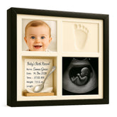 Baby Handprint Footprint Kit frame photo display captures precious newborn moments for a keepsake