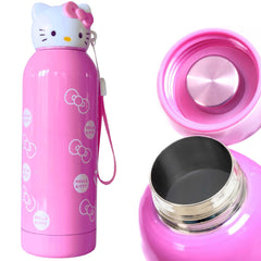 Baby In Love Basket Hello Kitty bottle pink cap close-up showcases safety-first PP cap.